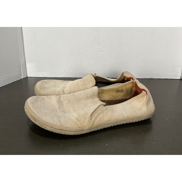 Vivobarefoot Opanka Canvas Slip On shoes mens size 42 (9) Casual Beige - Picture 1 of 10